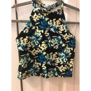 3/$10 Caged Back, High Neck Crop Top